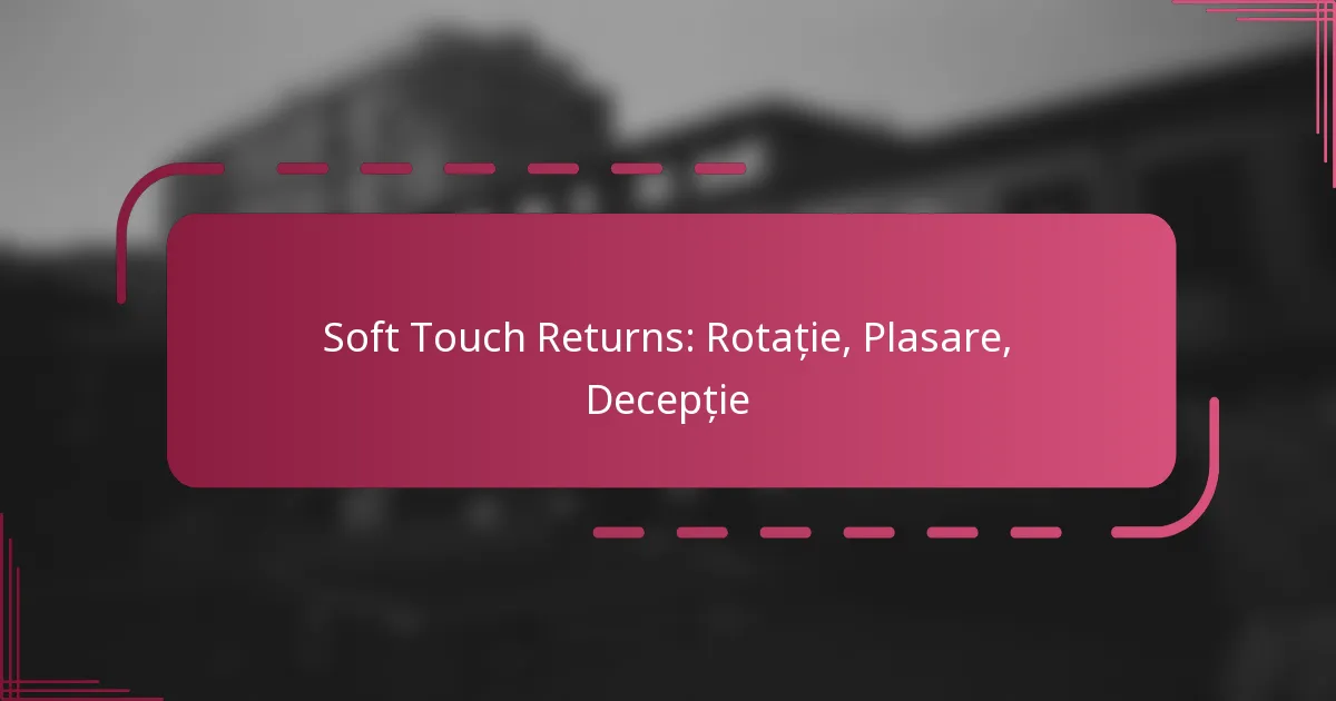 Soft Touch Returns: Rotație, Plasare, Decepție